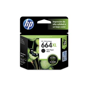 Cartucho de tinta original HP 664XL negro