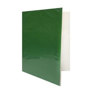 Carpeta plastificada oficio con fastener verde oscuro