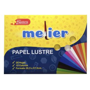 Bolsón papel lustre 20 hojas 15colores