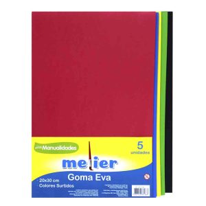 Goma eva 20x30 rojo/azul/amarillo/verde/negro