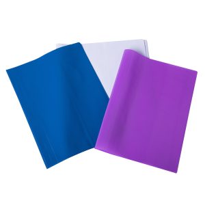 Forro cuaderno college individual azul