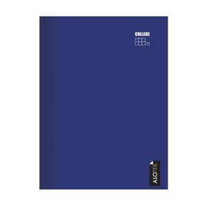 Cuaderno college 7MM 80 hojas liso color azul