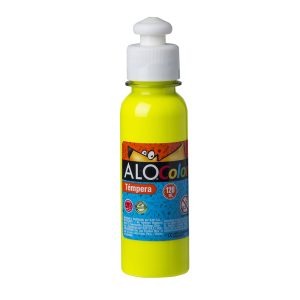 Tempera fluorescente 120ml amarillo